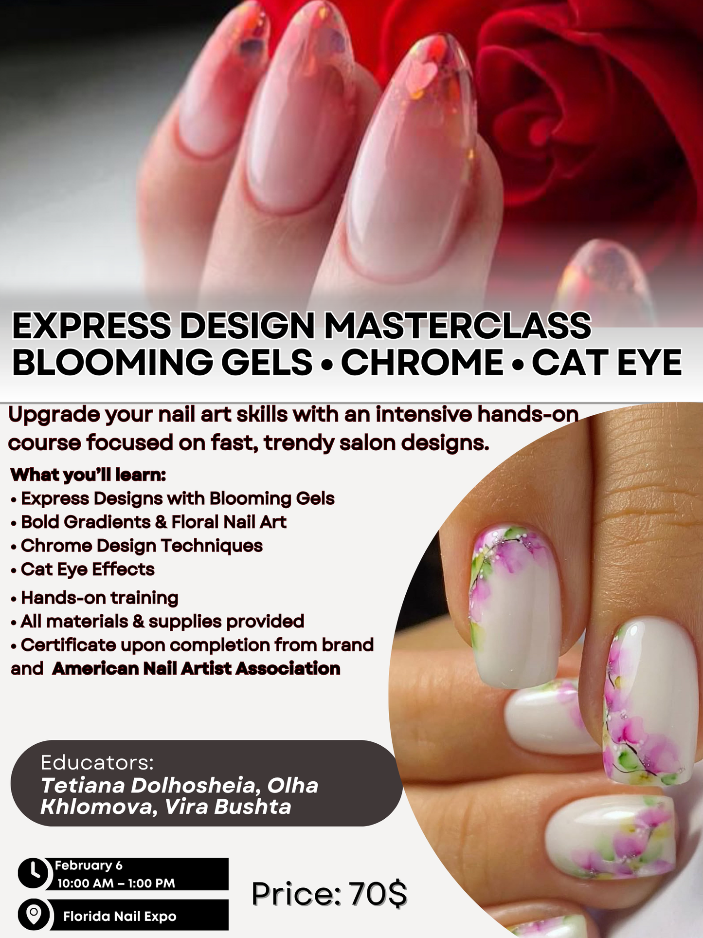 Nail Training Class | Express Design Masterclass - Florida Nail Expo (Feb 6, 10:00-1:00pm)