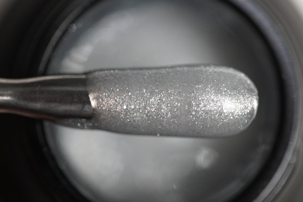 Fast Gel 193 "Crystal Dust" Gel Point Builder Gel, Fast 5 Sec Cure UV/LED Hard Gel for Nail Extension, liquid, Strong Self-Leveling, No Lifting, No Cracks.